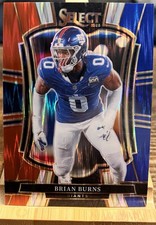 2025 Panini Brian Burns #194 Red Blue Mosaic Prizm Giants Color Match SP