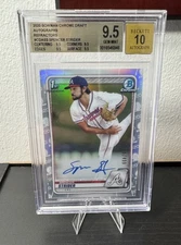 2020 Bowman Chrome Draft Spencer Strider Refractor Auto /499 RC BGS 9.5/Auto 10