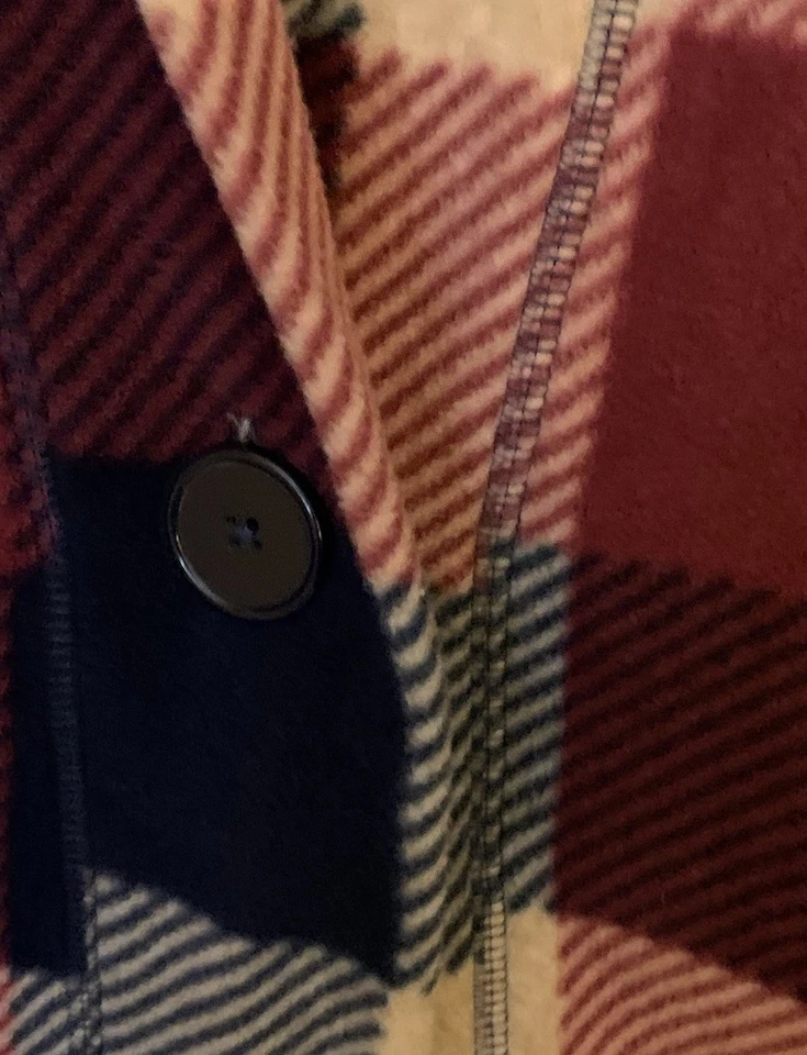 CÁRDIGAN/BOLSILLOS/AGUJERO PARA EL PULGAR CUDDL DUDS 1 BOTÓN FELPA MUJER L Foto 3 de 4