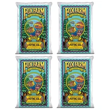 FoxFarm Ocean Forest Potting Soil for all Container Plants, 1.5cu ft, Pack of 4