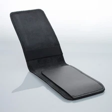 ASR Federal Police Leather 3x5 Standard Memo Note Pad Book Cover - Plain Black