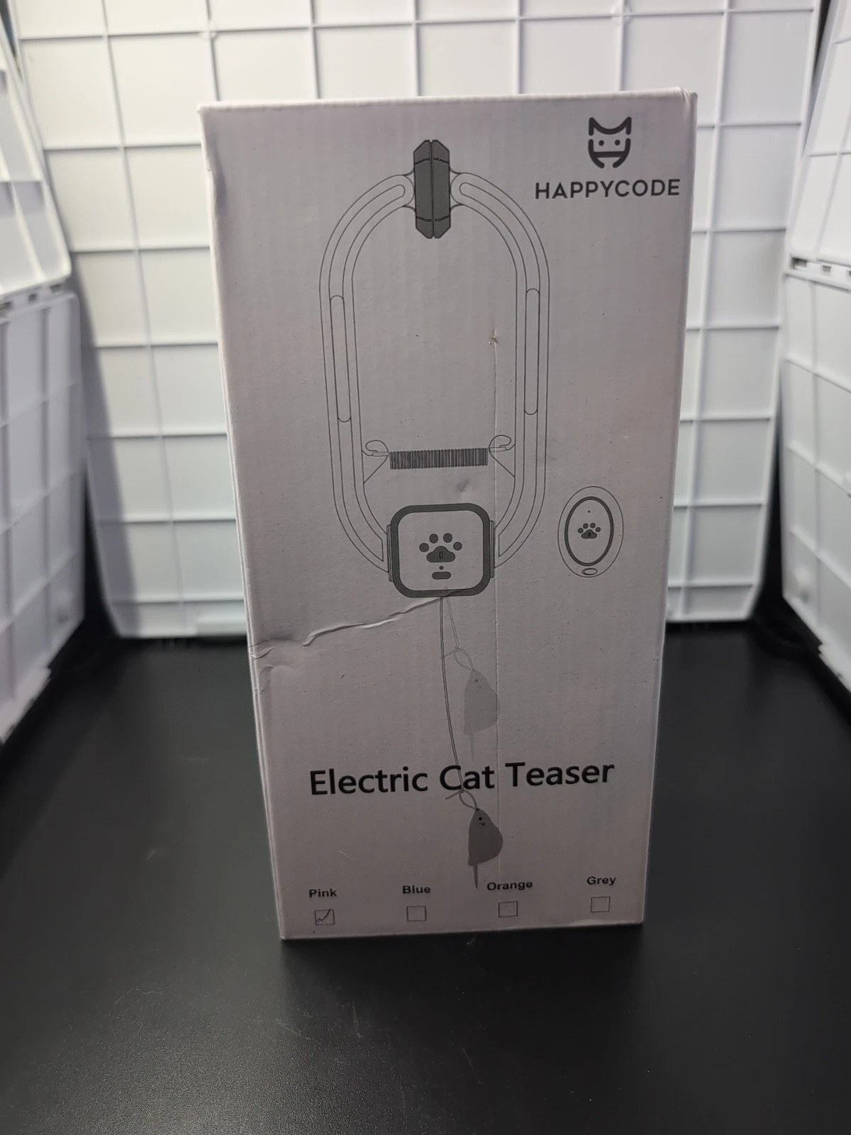 HAPPYCODE Interactive Cat Toy Enrichment Toy Cat Teaser with Remote