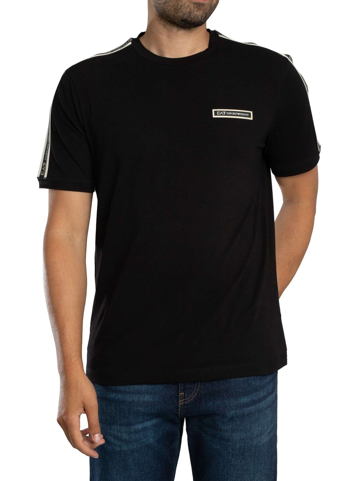 EA7 Box Logo T-Shirt, Black - M