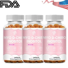 3xMyo-Inositol & D-Chiro Inositol Supplement Hormonal Balance Support 120 Ct