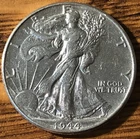 1944 P Walking Liberty Silver Half Dollar - XF/AU Quality Coin - FREE SHIPPING
