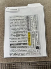 Simon Says Stamp Tilted Banner Sayings Stamp Set