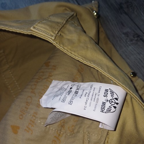 WOMENS MOS MOSH LIGHT TAN CHERYL 3/4 CARGO TROUSERS PANTS STUDDED STRETCH SIZE26 - Picture 10 of 11
