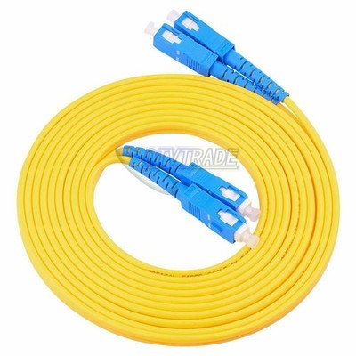 100M Fiber Optic Patch Cord PVC Fiber Cable SC-SC UPC 9/125 Duplex Single-Mode *