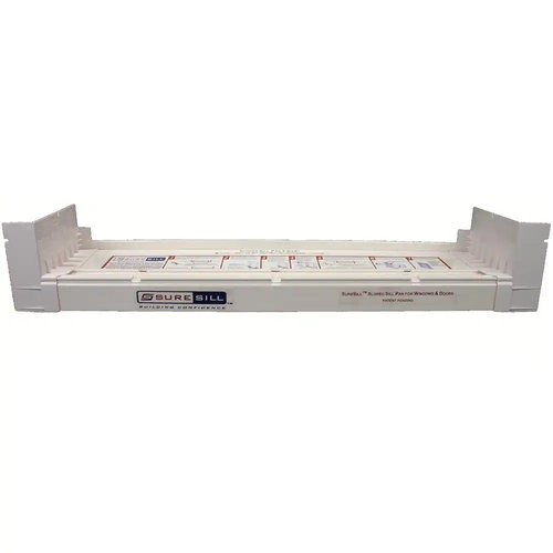 6-9/16 X 40 in. White PVC Sloped Sill Pan for Door Window Installation Flashing - Picture 12 of 12
