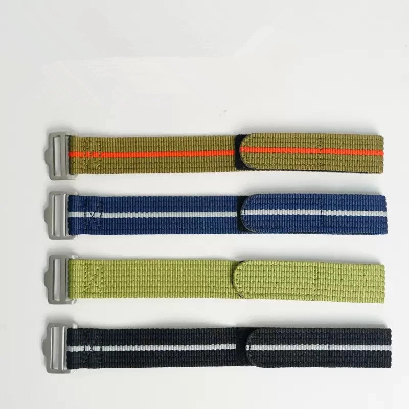 Correia de náilon para Tudor Pelagos FXD 20/22mm banda com nervuras passagem única gancho e laço - Imagem 3 de 4