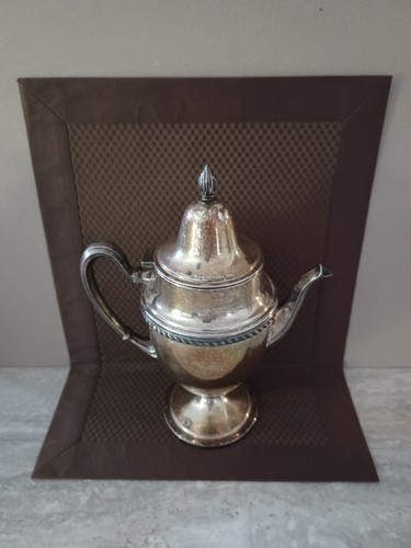 World Silver on Copper Tea Pot w/hinged Lid, pre-owned - Bild 2 von 5