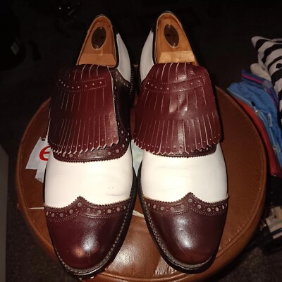 Allen Edmond St Andrews Men's Golf Shoes Size 10B Comes With Shoe Trees