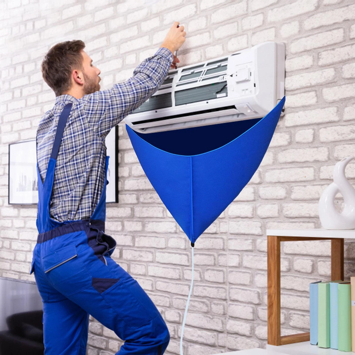 Wall Mounted Air Cleaning Bag Conditioning Split Air Conditioner Washing  Cover | eBay