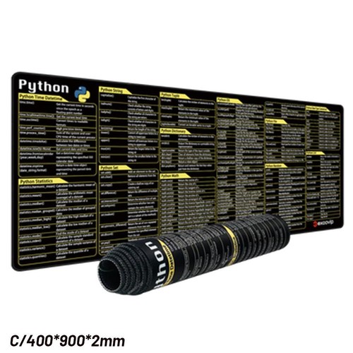 Python Programing Mouse Pad Large Shortcuts Cheat Sheets Keyboard Mousepad Sale - Afbeelding 14 van 17