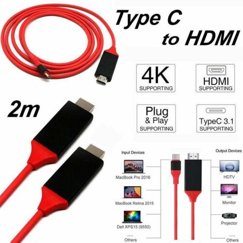CAVO MHL FULL HD 1080P 4K HDMI TYPE-C HDTV TV SAMSUNG HUAWEI XIAOMI ANDROID - Foto 3 di 8