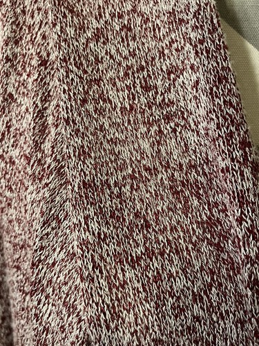 ABOUT A GIRL LOS ANGELES Women’s Open Cardigan Burgundy/White Size XL - Bild 4 von 7