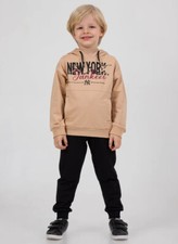 Gigi Kidz Activewear Fleece Sweatshirt and Pant, 1 Set, Little Boy, 3 years