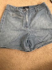 VTG ann Taylor Jeans High Waisted Denim Shorts 10