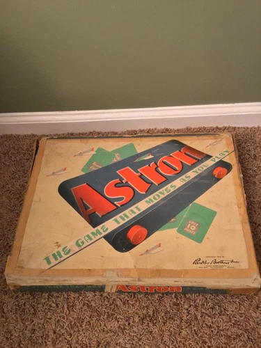 Vintage 1955 Parker Brothers Astron The Game That Moves As You Play Board Game