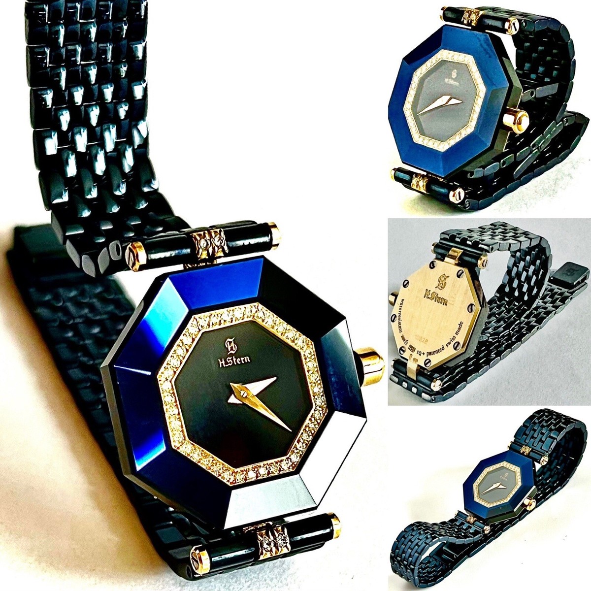 H. Stern 18k real solid gold Sapphire and Diamonds watch H STERN Watch SAFIRA Yellow Gold Stainless Sapphire Diamond  main image 2