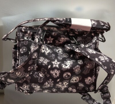 New RARE Tokidoki X JuJuBe Black White Kings Court Diaper Bag