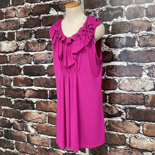 Alfani Dress Womens XL X Large Pink Sleeveless Ruffles Shift Midi Formal - Bild 5 von 15