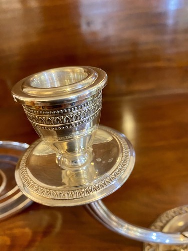 Elizabeth II Sterling Silver Candlesticks By VS Ltd Birmingham England 21 Troy - Picture 9 of 12