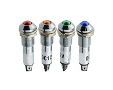 LED Signallampe 12 V 230 V Signalleuchte 8 mm Kontrollleuchte Metallfassung