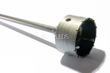 FRESA A TAZZA 100mm CAROTATRICE CON ASTA SDS MAX 650mm CALCESTRUZZO CEMENTO