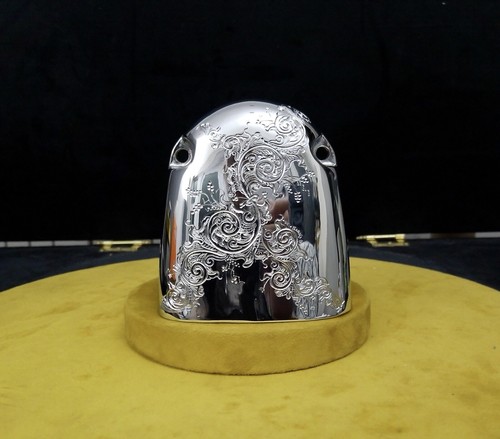 LAMBRETTA S3 LI LIS SX TV GP CUSTOM HAND ENGRAVED AIR SCOOP CHROME