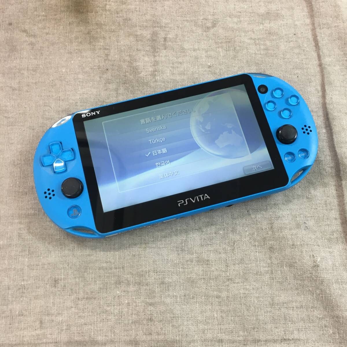 Sony PS Vita Aqua Blue PCH2000 ZA23 Slim Region Free Console Only eBay