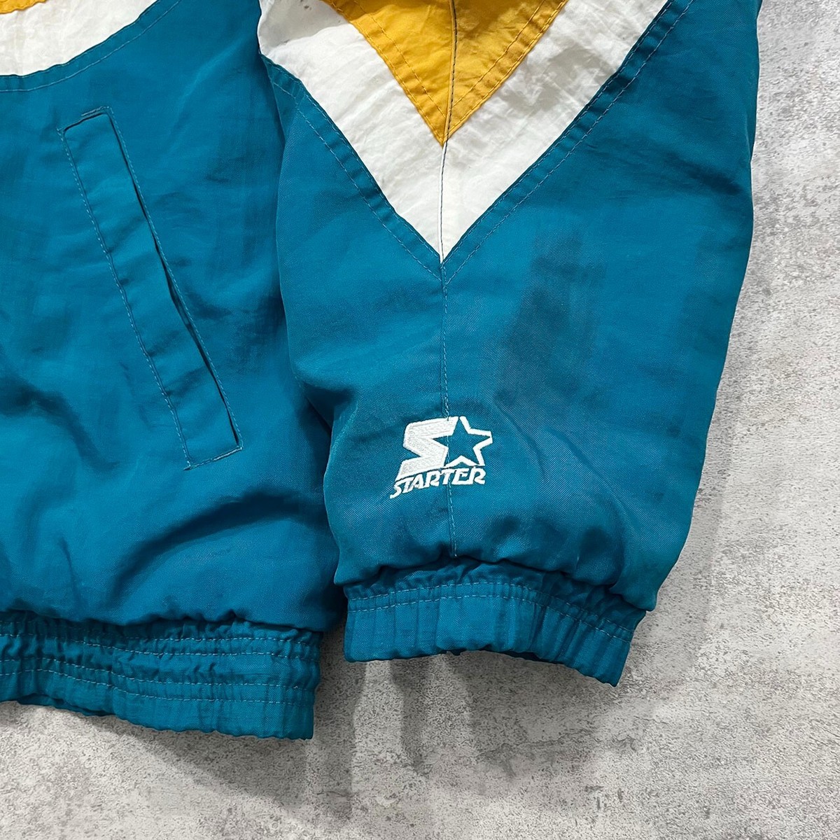 ジャクソンビル・ジャガーズ XL スタートジャケット VTG Starter 90s Jacksonville Jaguars Pro Line Banned Logo