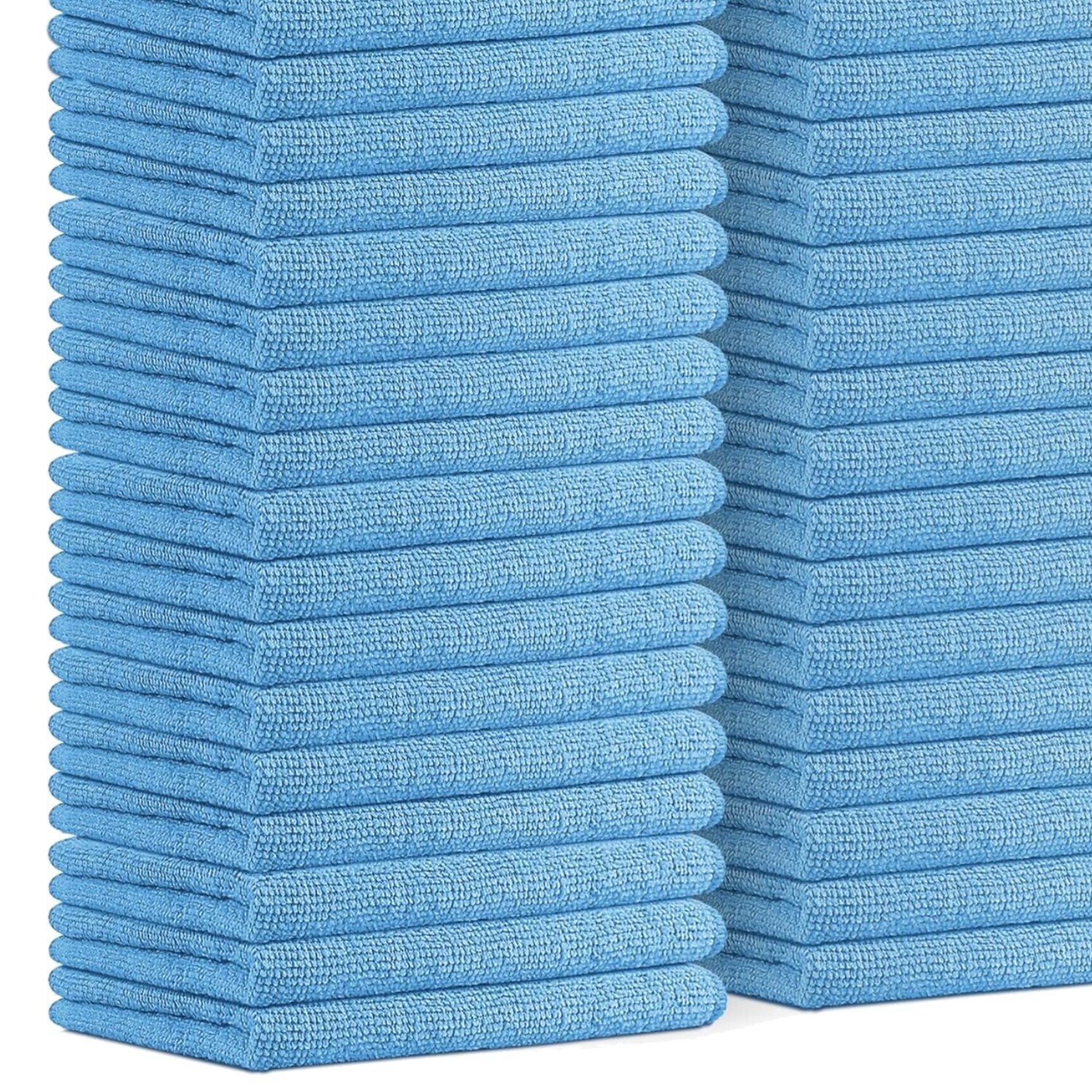 Ultra-Soft Reusable 16x16 Microfiber Cleaning Cloths - 36 Lint-Free Towels  