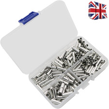 200pcs Copper Butt Splice Connectors 22-10 AWG Cable Wire Crimp Terminals Kit