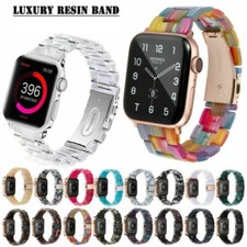 Resin Wrist Watch Band Strap Bracelet For Apple Watch Series 7 6 5 4 SE 41/45mm