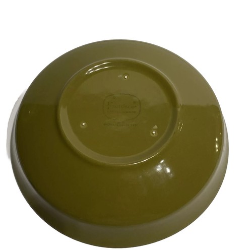 Piatto ciotola cereali dessert spiaggia ciottoli terracotta verde francescano vintage 7 in - Foto 5 di 13