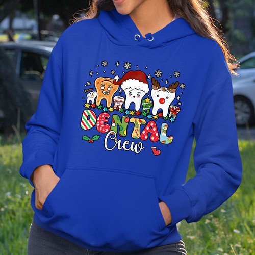 Crew Dental Para Hombre Sudadera con Capucha Navidad Divertida Feliz Navidad Novedad Divertida Regalo - Imagen 10 de 18
