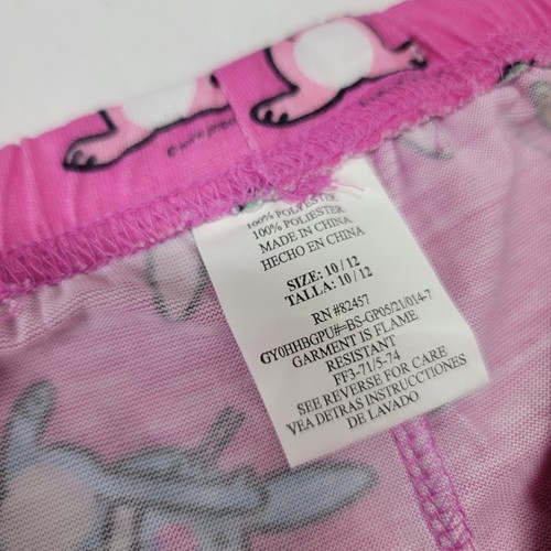 It's Happy Bunny Girl's Pajama Lounge Pants New Pink Size 10 / 12 Polyester - Picture 4 of 9
