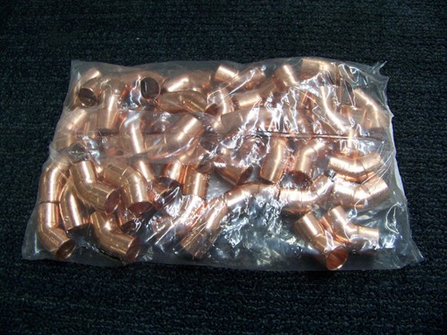 Lot of 50 1/2" C x C Copper 45° Elbow 606 9042800 New