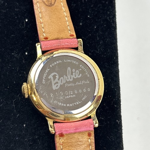 Fossil Barbie Watch Pretty & Pink Limited Edition 1994 Mattel Untested Retro - Picture 7 of 11