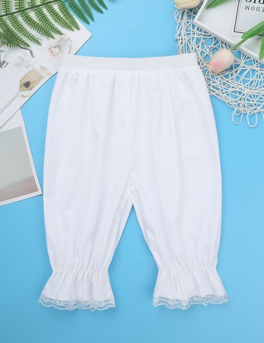 Girls Victorian Pantaloons Ruffle Lace Bloomers Under-Pants Dress up Costume - Picture 22 of 22