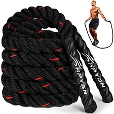 HPYGN Weighted Heavy Skipping/Jump Rope 9.2ft 2.8LB for fitness Exercise boxi...