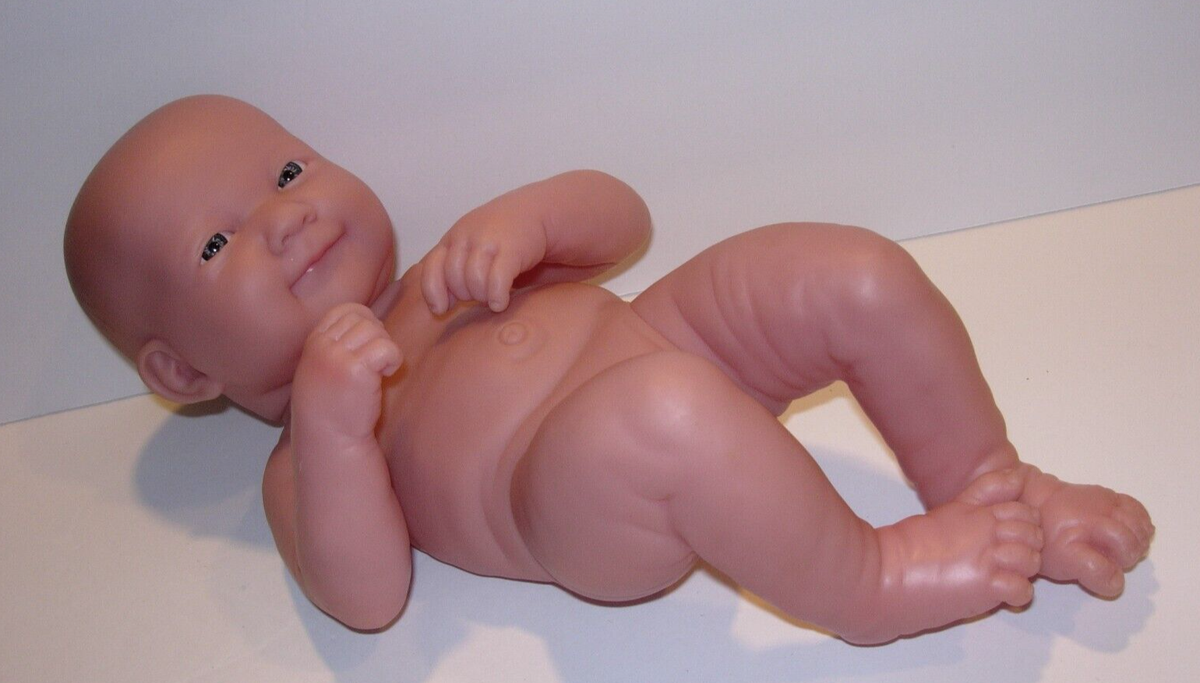 Berenguer Realistic Newborn INFANT Baby Doll GRAY Eyes LIGHT SKIN 14