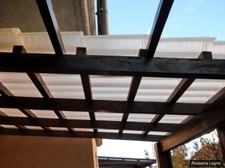 Terrassenbedachung Dachplatte Dachpfanne Kunststoff transparent lichtdurchlässig