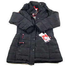 Canada Weather Gear Women's Coat Medium Black Puffer Parka Jacket Damaged Zipper