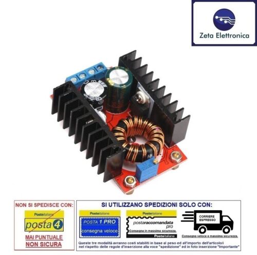 CONVERTITORE DC-DC STEP UP DI TENSIONE 150W BOOST A VOLTAGGIO USCITA REGOLABILE - Imagen 4 de 5