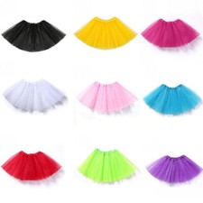 Dance Ballet TuTu Skirt Dress Petticoat Party Ladies Fancy 3 Layers Girls Dress
