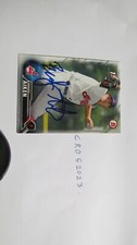 2016 Bowman Brady Aiken Signed Baseball Card (3)