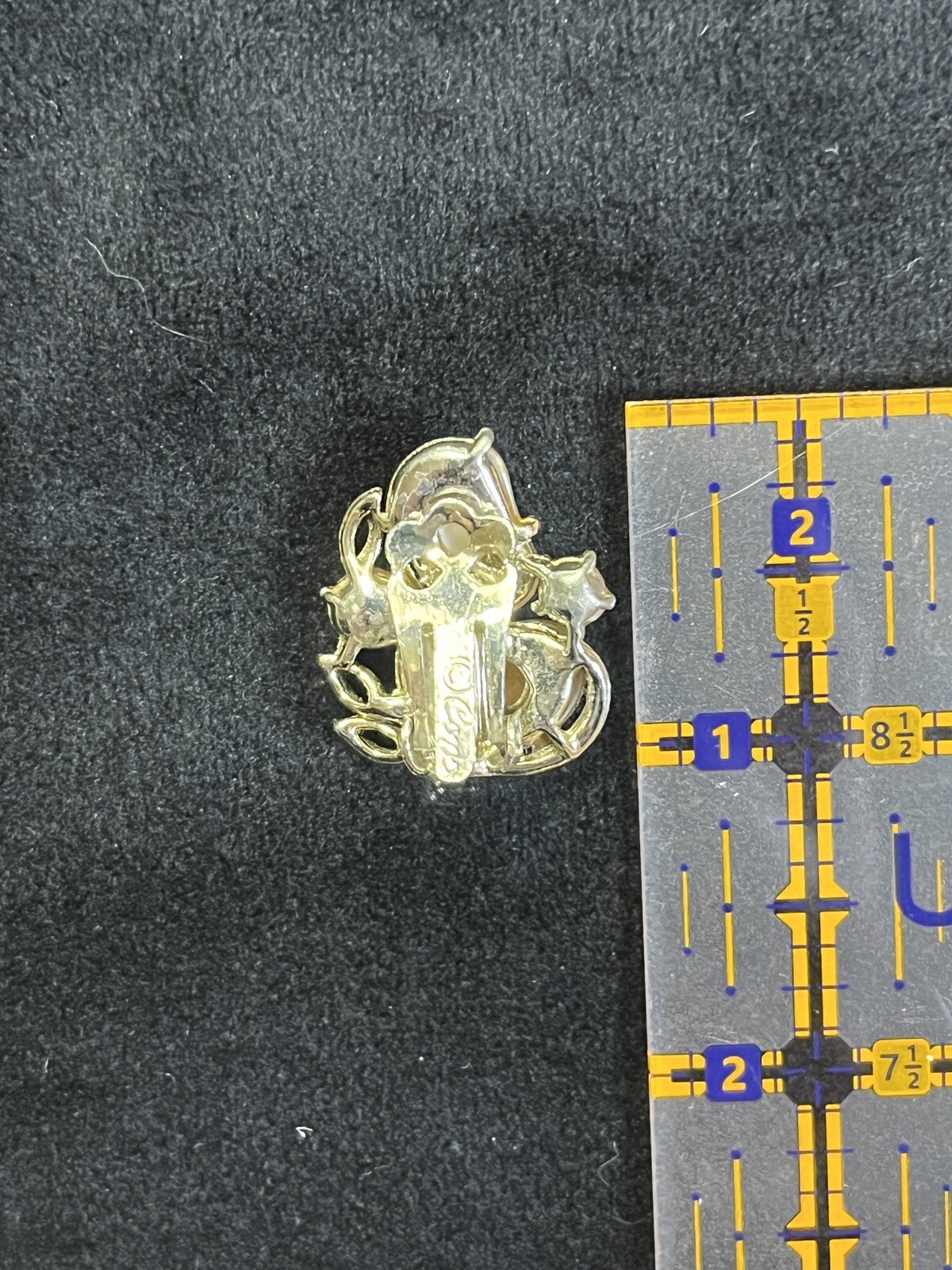 Vintage Antique Signed Coro Script Butterscotch G… - image 5