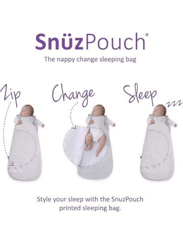 Snuz Pouch Baby Sleeping Bag with Nappy Zip 0 - 6 Months - Picture 5 of 6